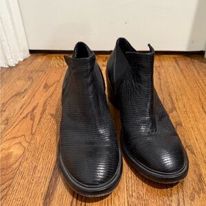 Women’s Black Leather Ankle Boots